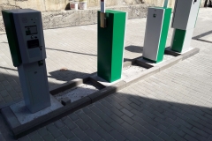 Parkovací systém Green Center.  Vjazdový terminál s možnosťou tlače pakrkovacích lístkov.