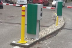 Parkovací system Green - samostatný vjazd a výjazd z parkoviska s nutnosťou platby za parkovné.